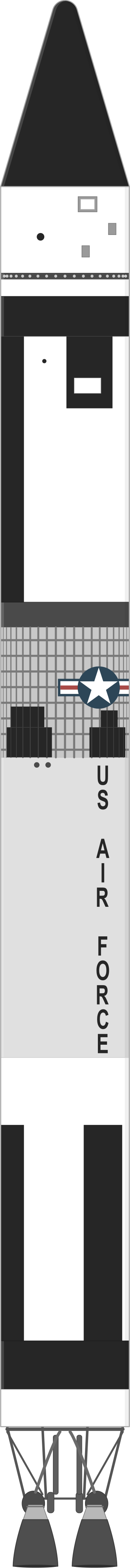 Drawing of the Titan IIIA for LES 2