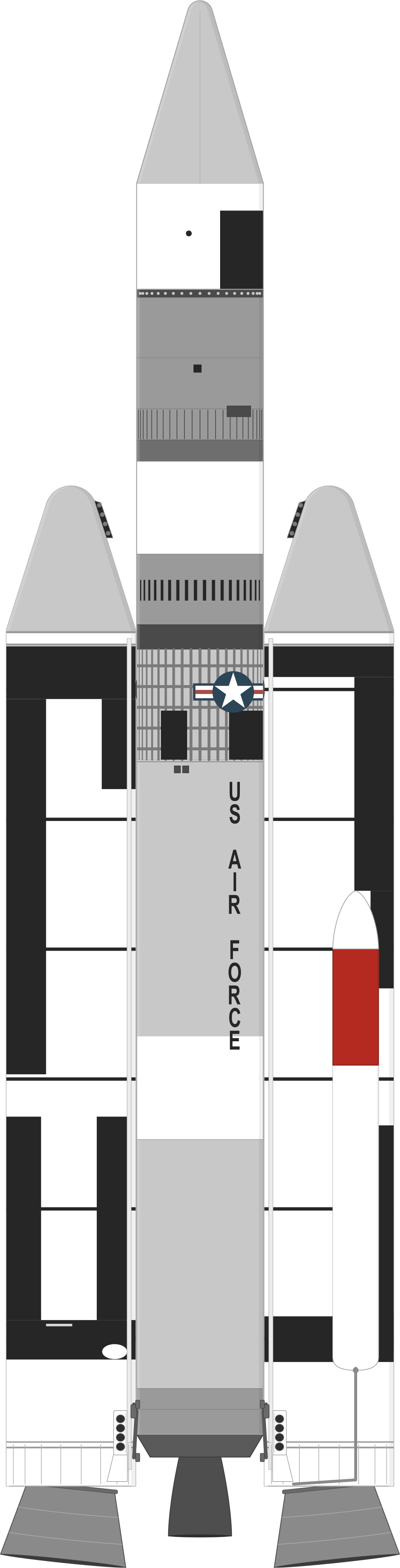 Drawing of the Titan IIIC for IDCSP 8 to 14