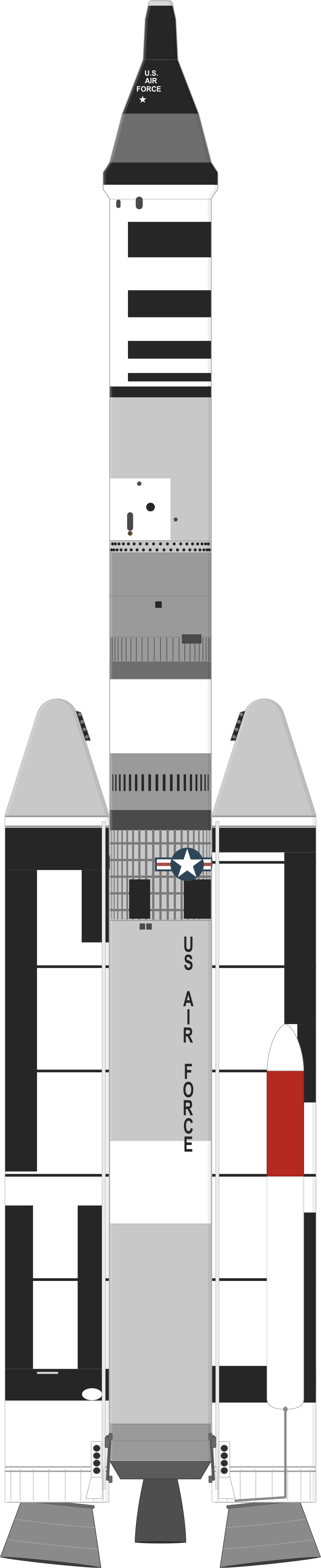 Drawing of the Titan IIIC for Gemini B