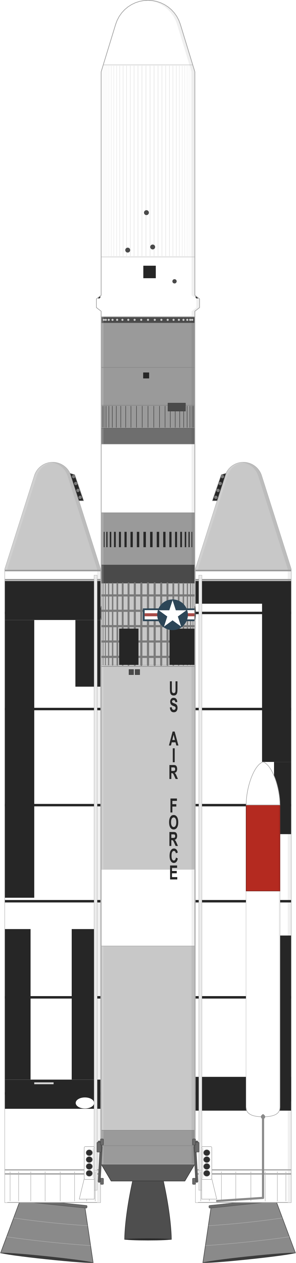 Drawing of the Titan IIIC for TACSAT 1