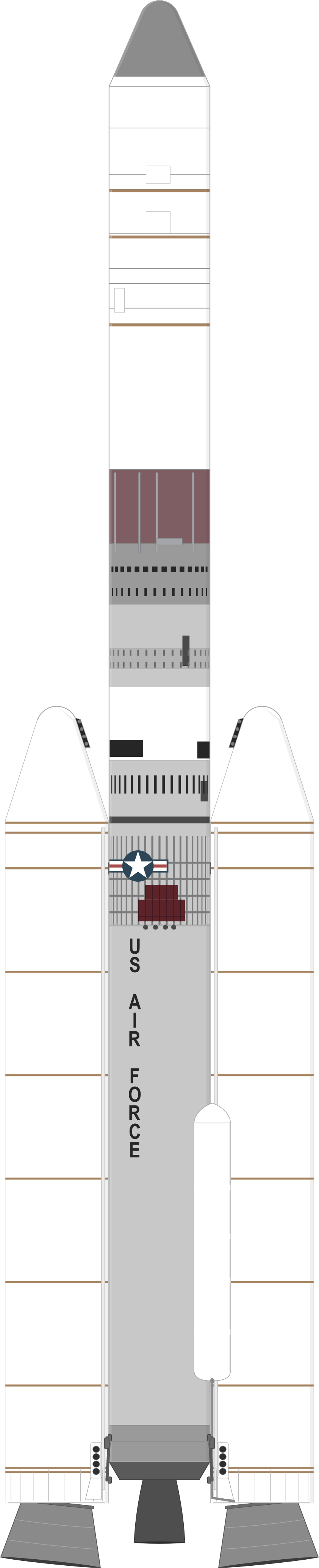 Drawing of the Titan IIID for KH-9 2