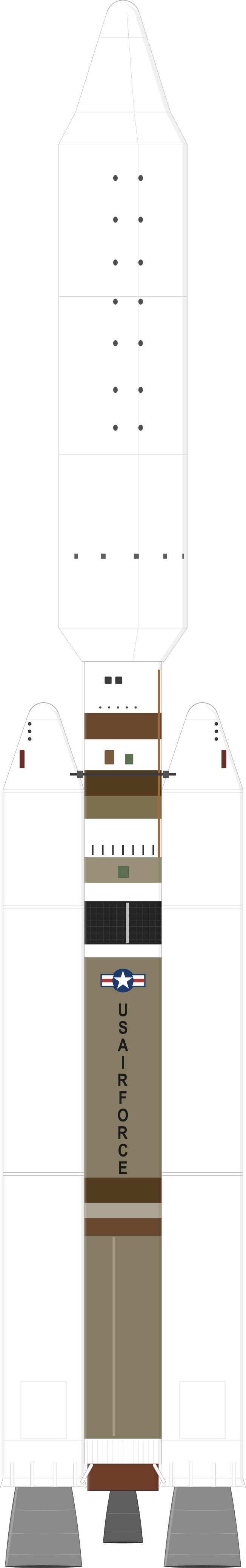 Drawing of the Titan IVB/Centaur for NROL-6 (Orion 4)