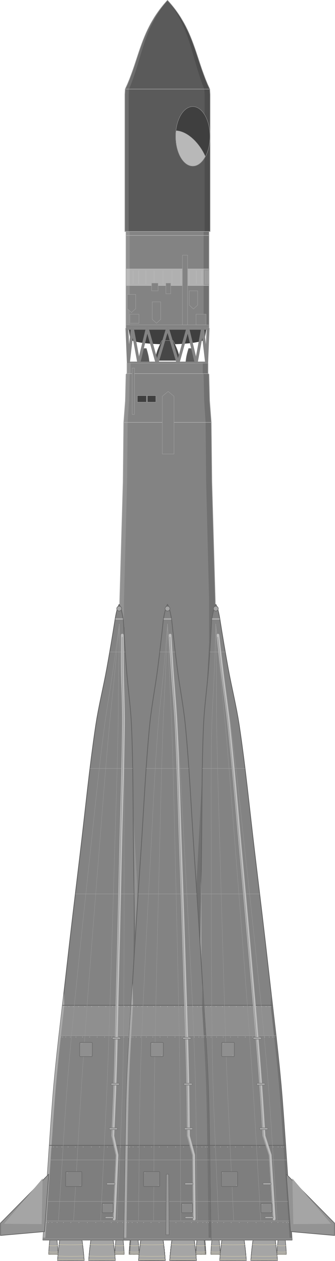 Drawing of the Vostok 8K72 for Korabl-Sputnik (2)