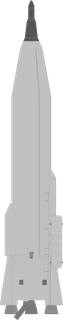SM-65D Atlas launch vehicle from USA