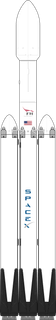 Falcon Heavy launch vehicle from USA