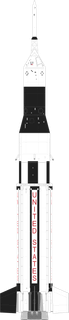 Saturn I launch vehicle from USA