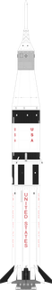 Saturn IB launch vehicle from USA