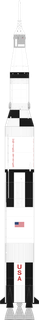 Saturn V launch vehicle from USA