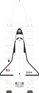 Space Shuttle launch vehicle from USA